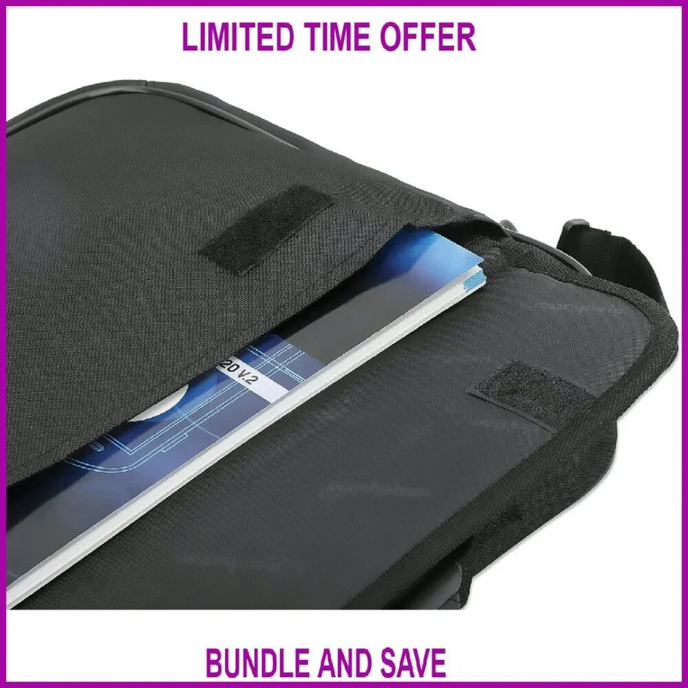 Slim Laptop Shoulder Bag Briefcase Padded Compartments Clamshell Opening